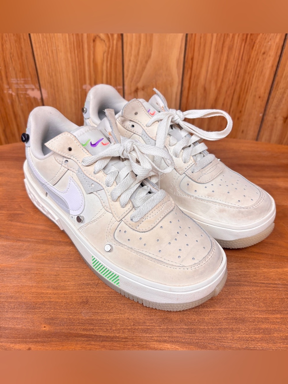 Size 7 - Womens Nike Air Force 1 Fontanka Have a Good GameDO2332-111 Beige Cream